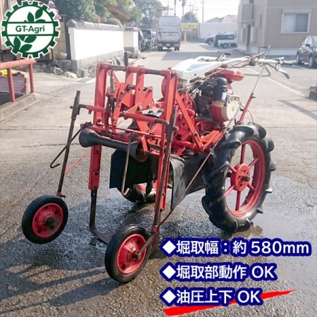 【販売済み】Dg20290 マメトラ農機 BPU60-K 油圧式掘取機 自走式 最大7馬力