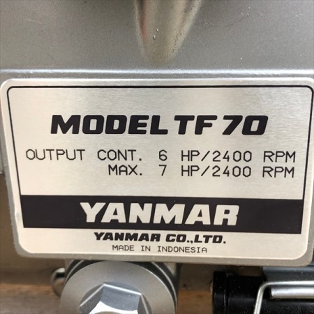 Ag21419 【未使用品】 ヤンマー TF70-IV ディーゼルエンジン 最大7馬力 発動機  YANMAR DIESEL*