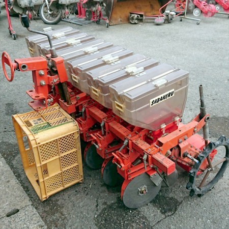 Dg191080 サン機工 さばける号 施肥播種機 6条 肥料散布機 トラクター用アタッチメント*