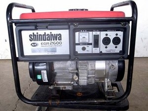 B6e3490 SHINDAIWA 新ダイワEGR2600-B 発電機 発電器 100V 60Hz専用 2.6KVA 動画有 整備/テスト済み