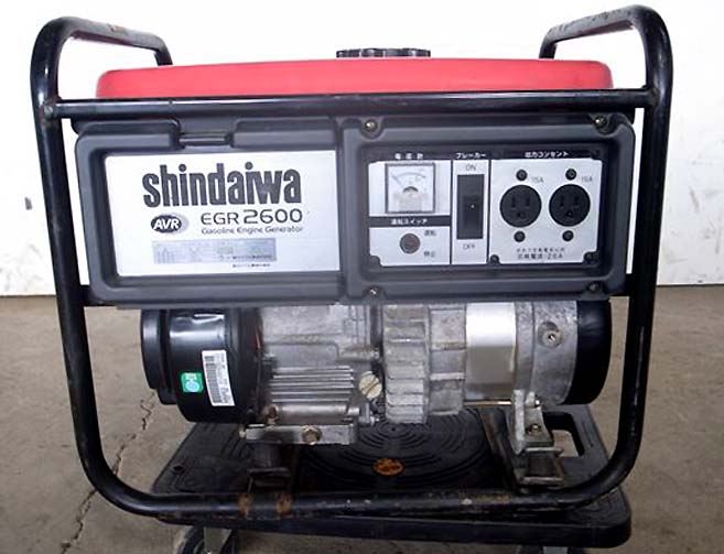 B6e3490 SHINDAIWA 新ダイワEGR2600-B 発電機 発電器 100V 60Hz専用 ...
